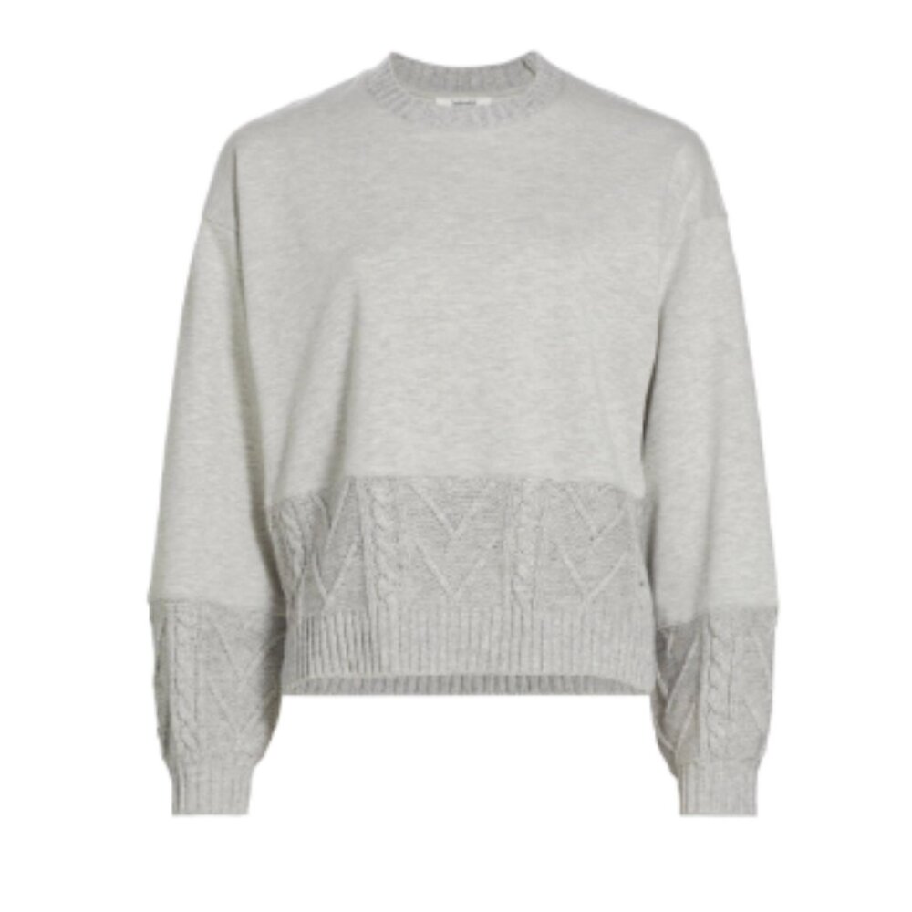 [Splendid] Vienna Cable-Trimmed Sweater (X-Large)